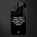 they don't know that we know - friends glass case for oppo a54 image
