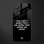 they don't know that we know - friends glass case for mi 10t 5g image