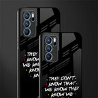 they don't know that we know - friends glass case for oppo reno6 pro 5g image-2