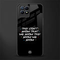 they don't know that we know - friends glass case for realme 8i image