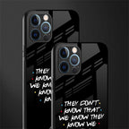 they don't know that we know - friends glass case for iphone 12 pro max image-2