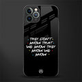 they don't know that we know - friends glass case for iphone 11 pro max image