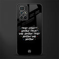 they don't know that we know - friends glass case for redmi 10 prime image
