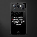 they don't know that we know - friends glass case for mi 11 ultra 5g image