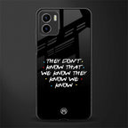 they don't know that we know - friends glass case for vivo y15s image