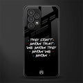 they don't know that we know - friends back phone cover | glass case for samsung galaxy a53 5g