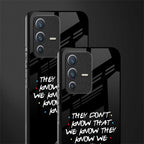 they don't know that we know - friends glass case for vivo v23 5g image-2
