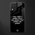 they don't know that we know - friends back phone cover | glass case for samsung galaxy m33 5g