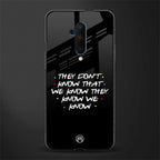 they don't know that we know - friends glass case for oneplus 7t pro image