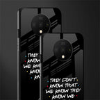 they don't know that we know - friends glass case for oneplus 7t image-2