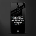 they don't know that we know - friends glass case for oneplus 7 image