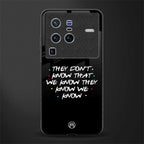 they don't know that we know - friends glass case for vivo x80 pro 5g image