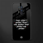 they don't know that we know - friends glass case for oneplus 8 pro image