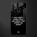 they don't know that we know - friends glass case for samsung a21 image
