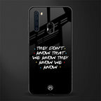they don't know that we know - friends glass case for samsung a21 image