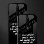 they don't know that we know - friends glass case for oneplus 8 image-2