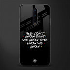 they don't know that we know - friends glass case for oneplus 8 image