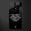 they don't know that we know - friends glass case for oneplus 6t image