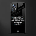 they don't know that we know - friends back phone cover | glass case for xiaomi 12 pro