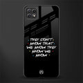 they don't know that we know - friends back phone cover | glass case for samsung galaxy f42