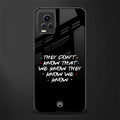 they don't know that we know - friends back phone cover | glass case for vivo v21e 4g