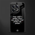 they don't know that we know - friends back phone cover | glass case for oneplus 11r