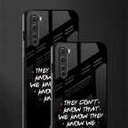 they don't know that we know - friends glass case for oneplus nord ac2001 image-2