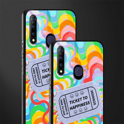 ticket to happiness glass case for vivo z1 pro image-2