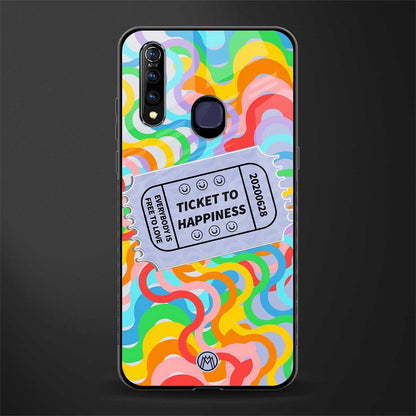 ticket to happiness glass case for vivo z1 pro image