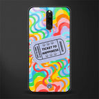ticket to happiness glass case for redmi 8 image