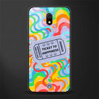 ticket to happiness glass case for redmi 8a image
