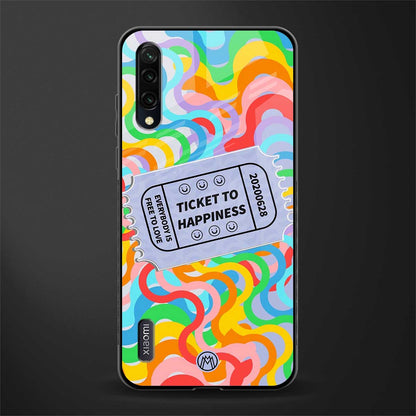 ticket to happiness glass case for mi a3 redmi a3 image