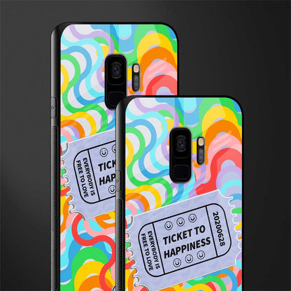ticket to happiness glass case for samsung galaxy s9 image-2
