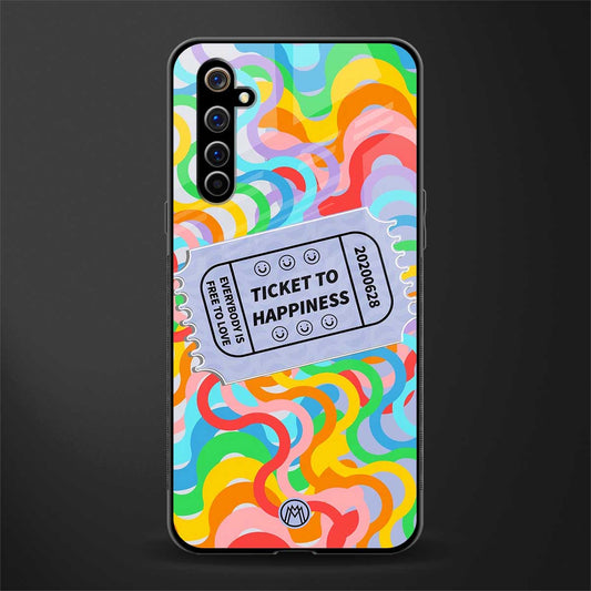 ticket to happiness glass case for realme x50 pro image