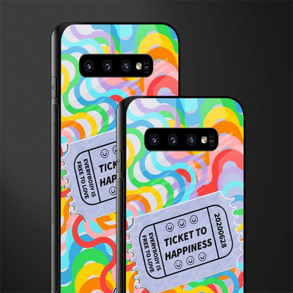 ticket to happiness glass case for samsung galaxy s10 image-2
