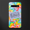 ticket to happiness glass case for samsung galaxy s10 plus image
