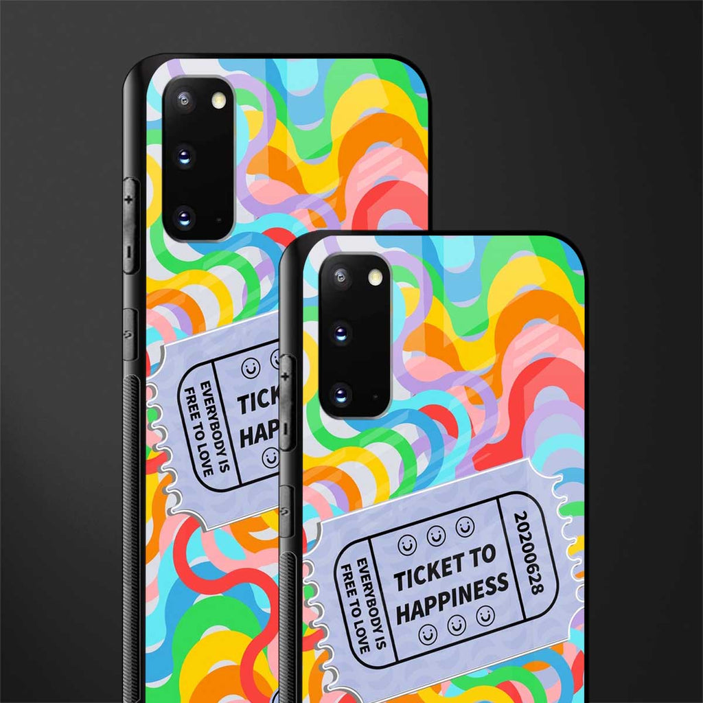 ticket to happiness glass case for samsung galaxy s20 image-2