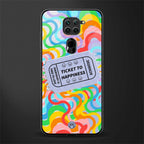 ticket to happiness glass case for redmi note 9 image