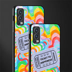 ticket to happiness glass case for oneplus nord 2 5g image-2