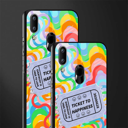 ticket to happiness glass case for vivo y91 image-2