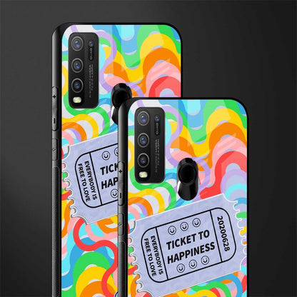 ticket to happiness glass case for vivo y30 image-2