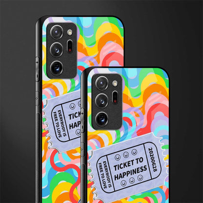 ticket to happiness glass case for samsung galaxy note 20 ultra 5g image-2