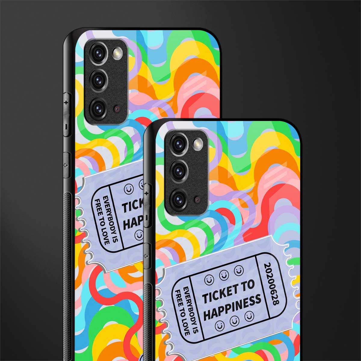 ticket to happiness glass case for samsung galaxy note 20 image-2
