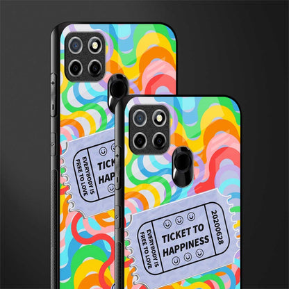 ticket to happiness glass case for realme narzo 30a image-2