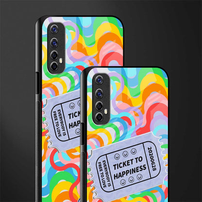 ticket to happiness glass case for realme 7 image-2