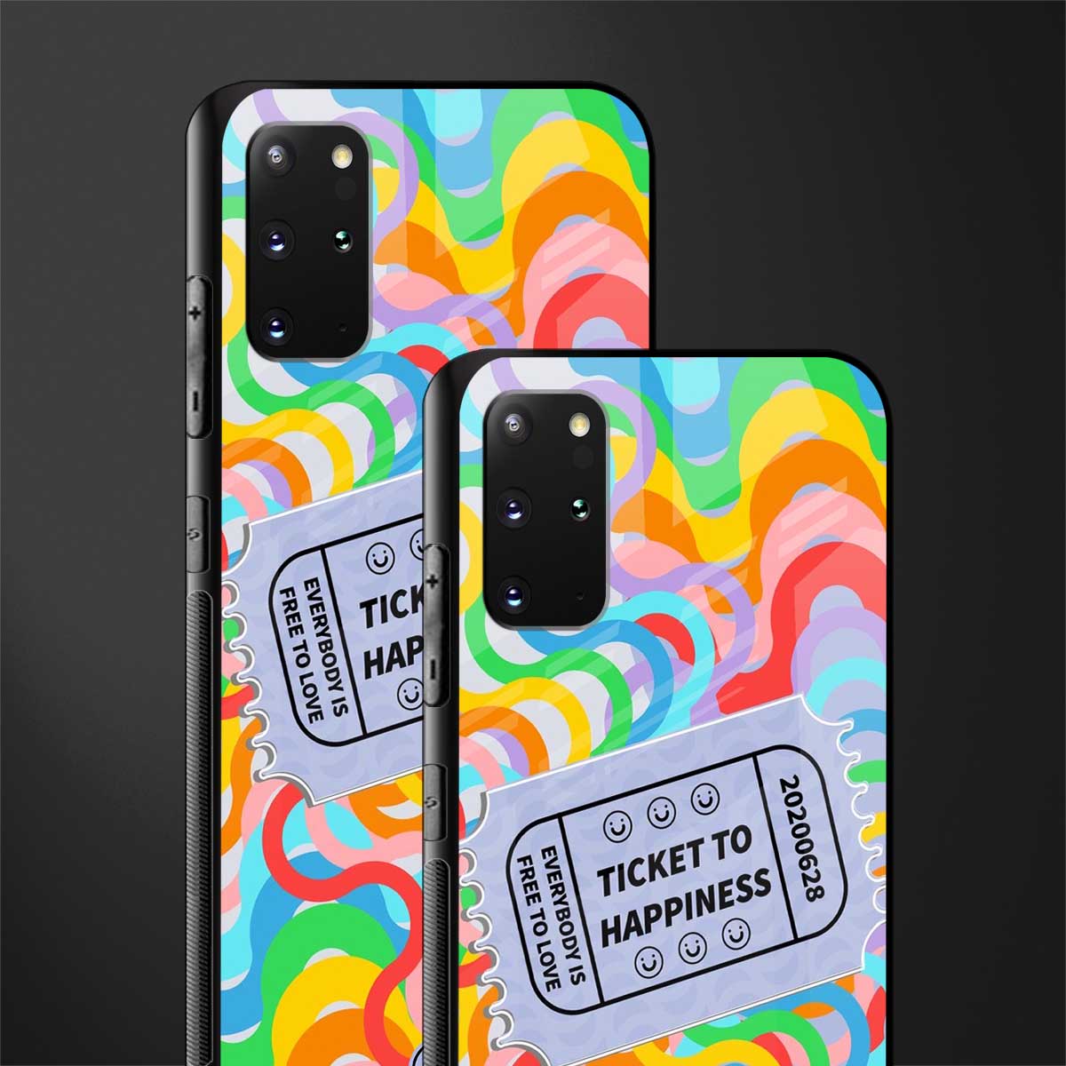 ticket to happiness glass case for samsung galaxy s20 plus image-2