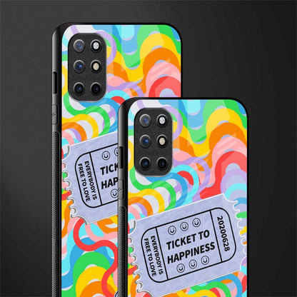 ticket to happiness glass case for oneplus 8t image-2