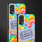 ticket to happiness glass case for realme 7 pro image-2