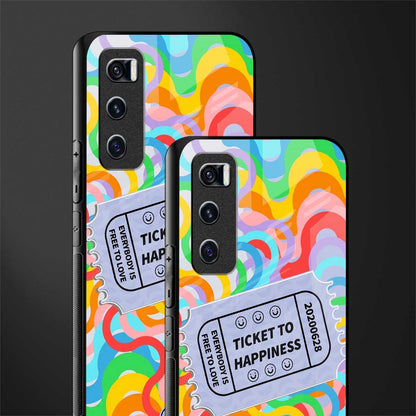 ticket to happiness glass case for vivo v20 se image-2