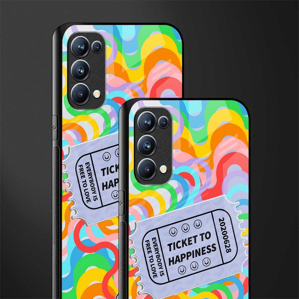 ticket to happiness glass case for oppo reno 5 pro image-2